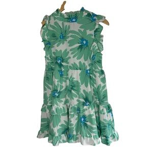 Girls: Kept Promises Mint Green Floral‎ Babydoll Dress XL